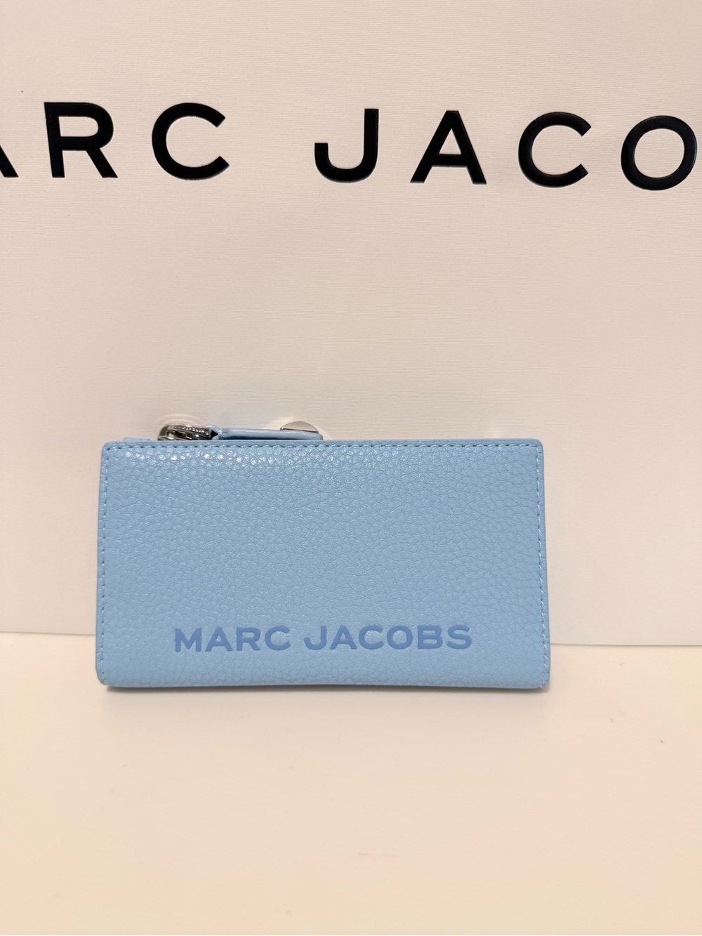 NWT Marc Jacobs bold slim wallet- capri blue
